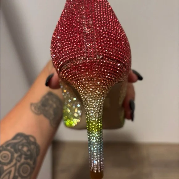 Jeffrey Campbell Rainbow Crystal Heels - Picture 12 of 15